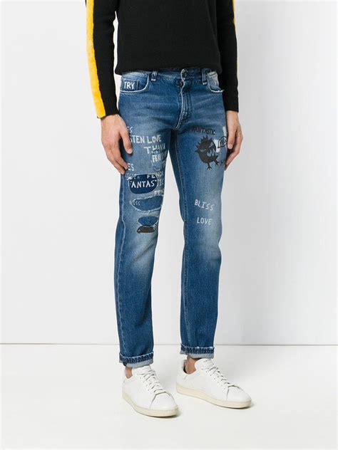 fendi distressed jeans|fendi jeans for men.